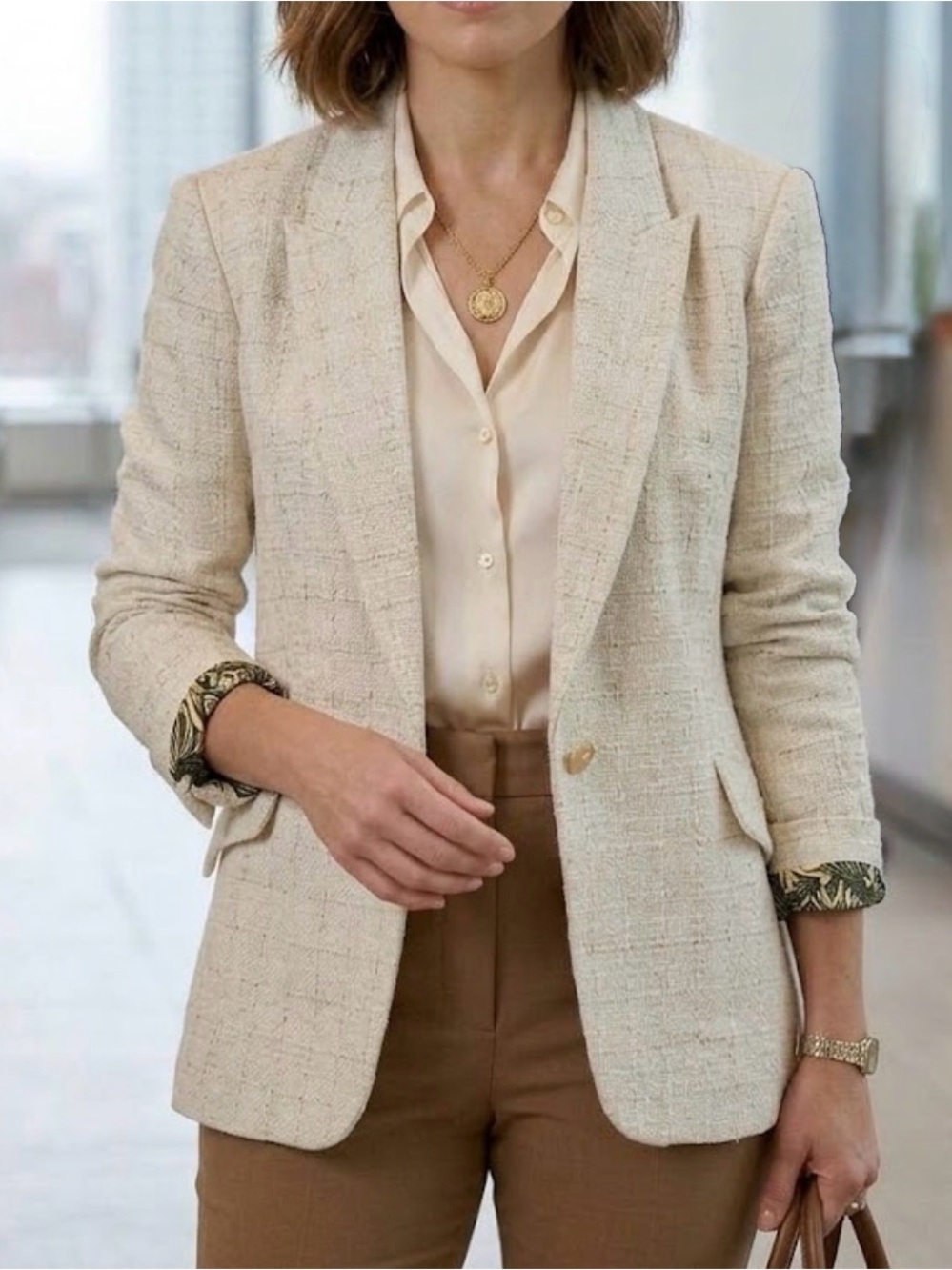 L'AGENCE Chamberlain Bouclé Blazer sz 16